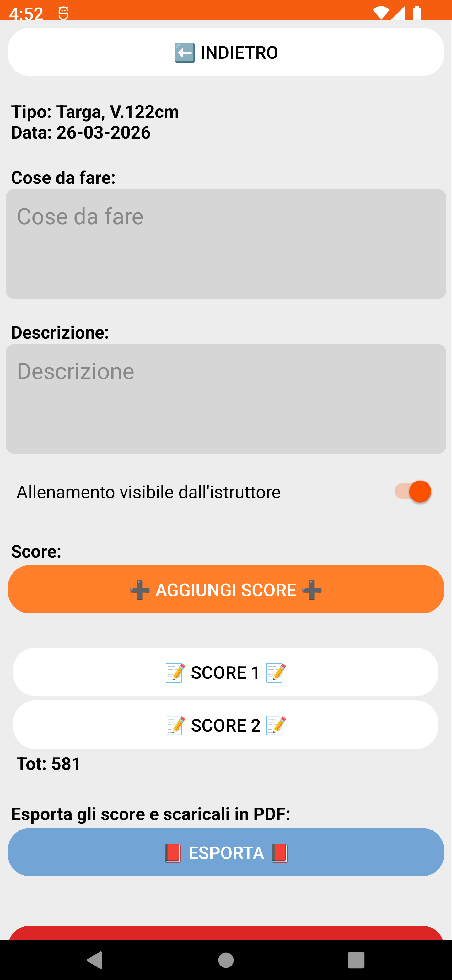 Allenamenti